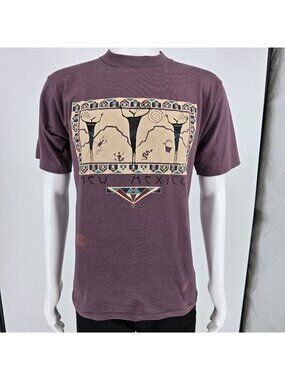 Vintage 1990s Prairie Mountain New Mexico Petroglyph Graphic T-Shirt (M)